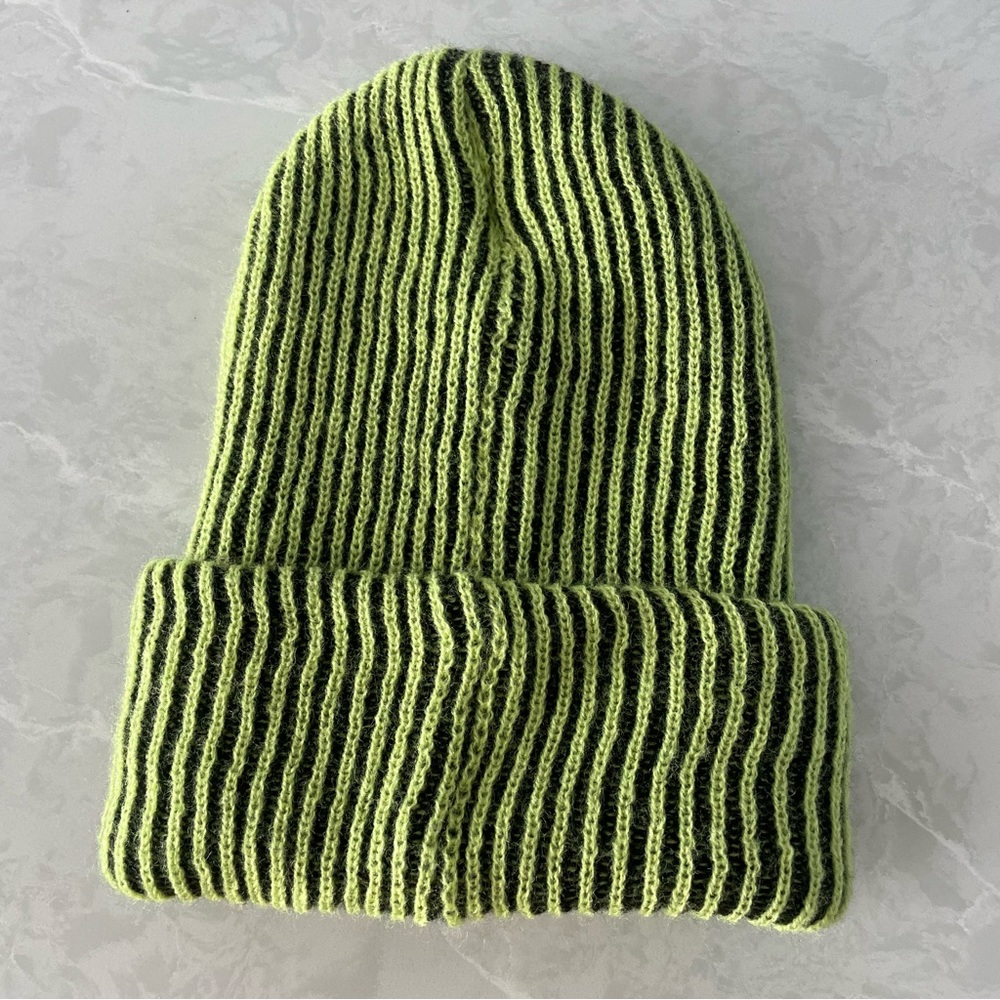 The Benny Ultra Tall Knit Beanie - Coal Headwear Knitted Long Beanie - Picture 7 of 16